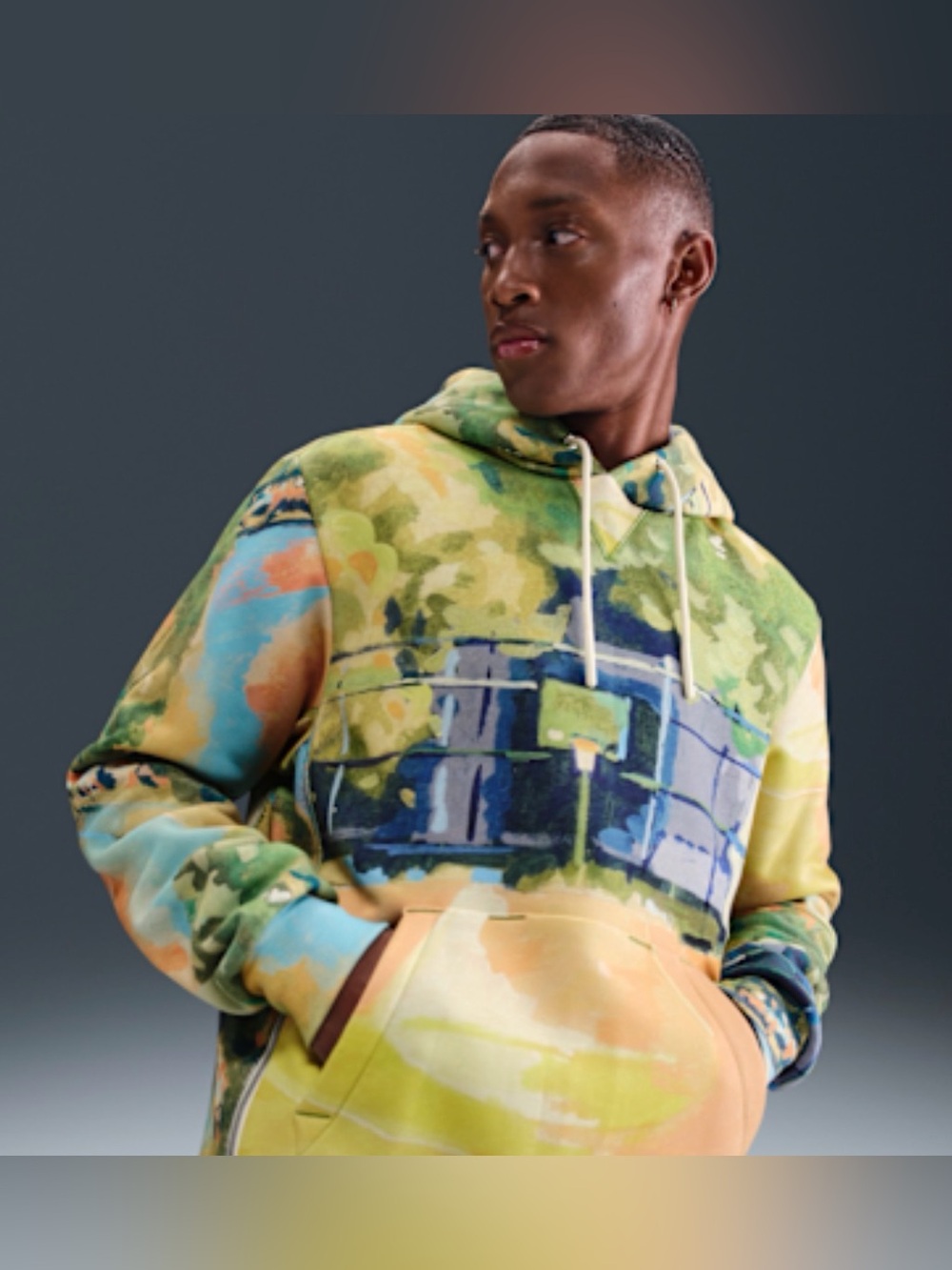 Nike Standard Issue Therma-FIT Pullover Basketball Hood Medium HV3516-365 NWT